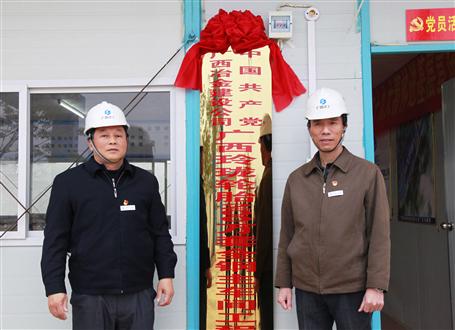 發(fā)揮戰(zhàn)斗堡壘作用！冶建又一個(gè)項(xiàng)目部黨支部揭牌