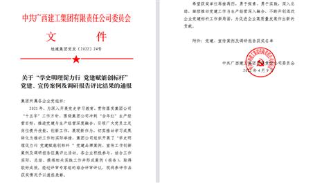 【喜訊】冶建公司3項(xiàng)宣傳、黨建成果榮獲集團(tuán)公司表彰